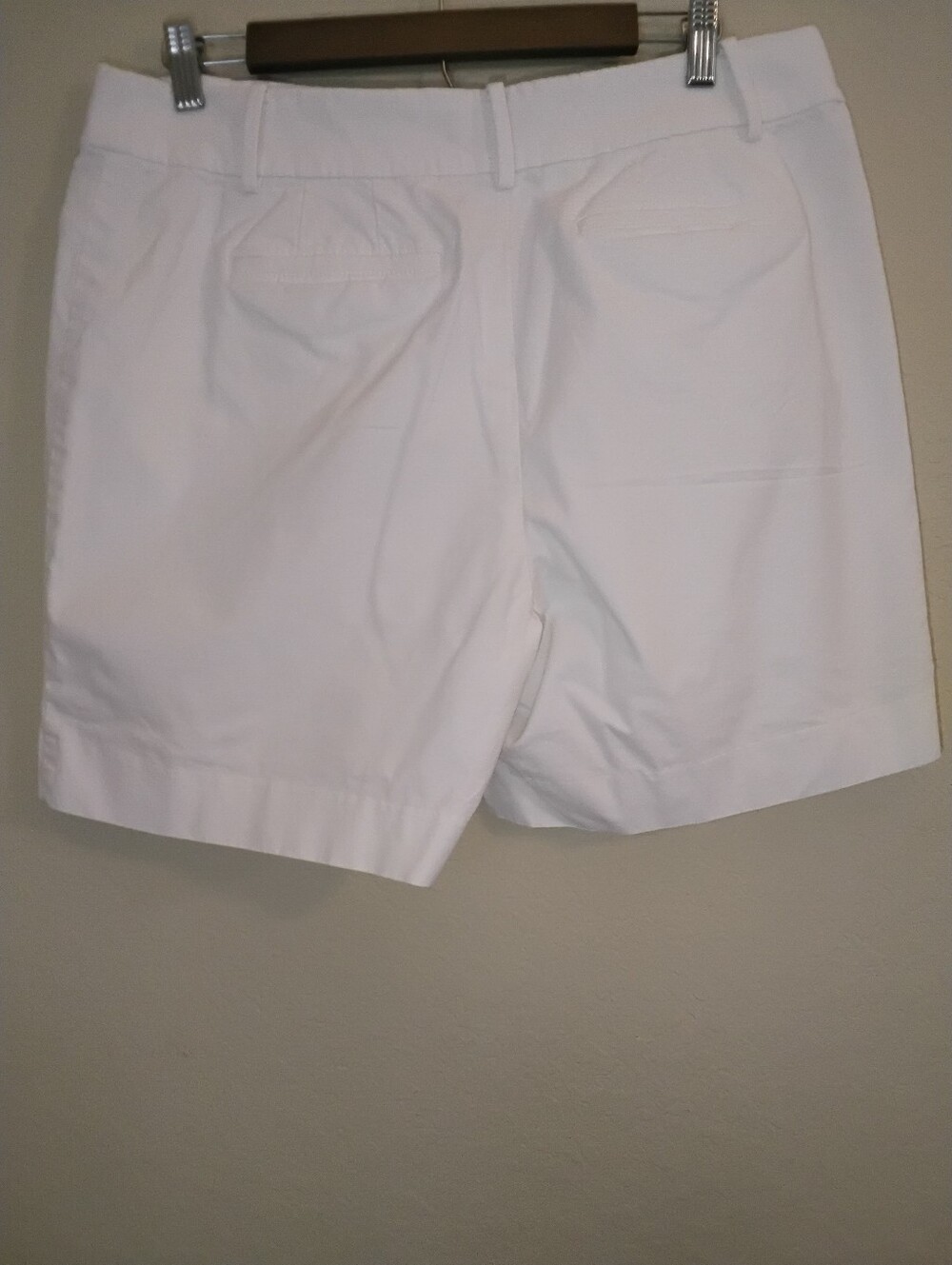 Talbots Sailor Shorts Womens 12 White Button Accent Coastal Summer High Rise - Picture 2 of 8